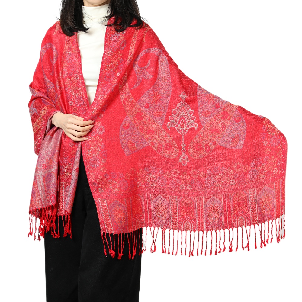 Foreign Trade National Style Jacquard Cashew Tassel Shawl New Autumn And Winter Women'S Long Scarf Pashmina Scarf
