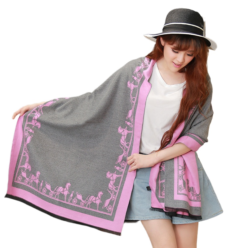 Autumn And Winter Imitation Cashmere Thickened Long Scarf Air Conditioning Shawl Carriage Long Scarf Female Student Versatile Wholesale Female