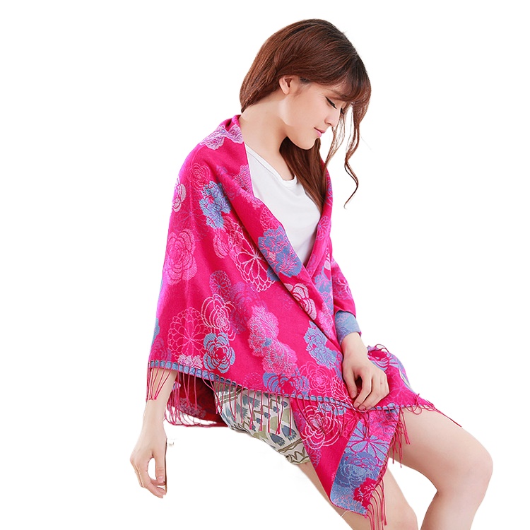 Tourist Attractions Thickened Imitation Cashmere Shawl Warm Scarf Summer Air Conditioning Blanket Autumn And Winter Towel Dual Purpose