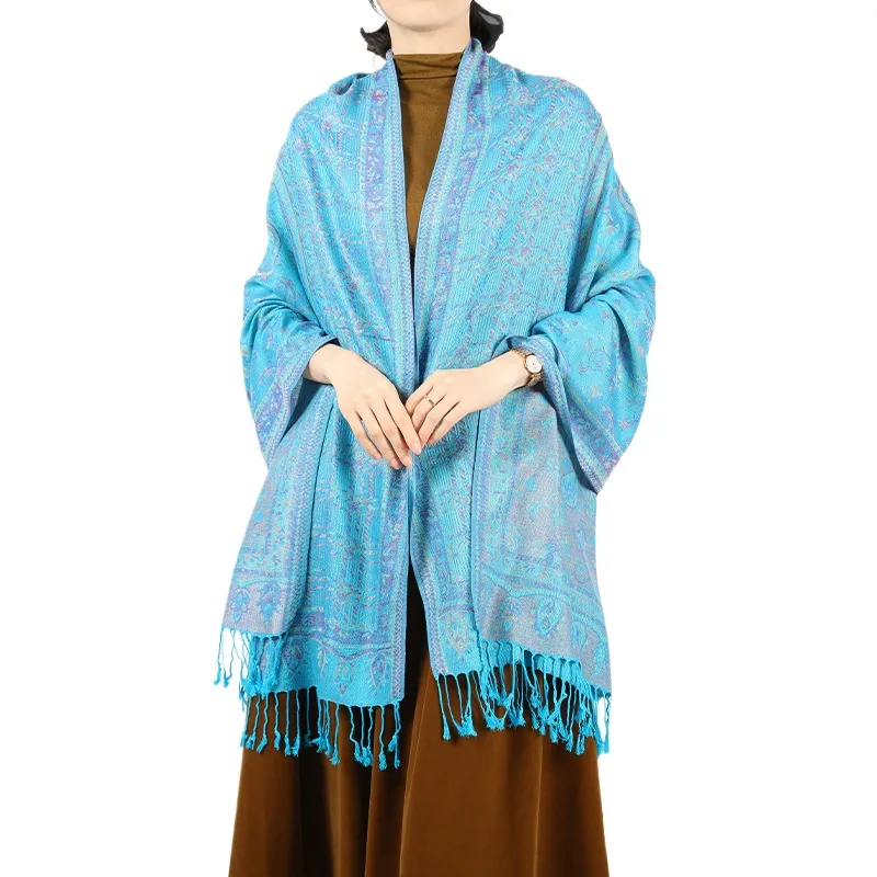 Autumn And Winter Retro Ethnic Style Cape Shawl Bohemian Light Luxury Long Scarf Women'S Neckwear Accessories Manufacturer