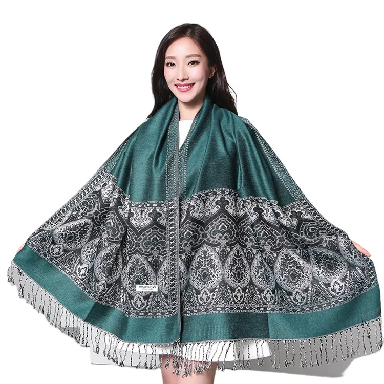 Shawl Outside National Style Cashew Flower Scarf Summer Air Conditioning Shawl Scarf Women'S Neckwear Autumn And Winter Long Scarf