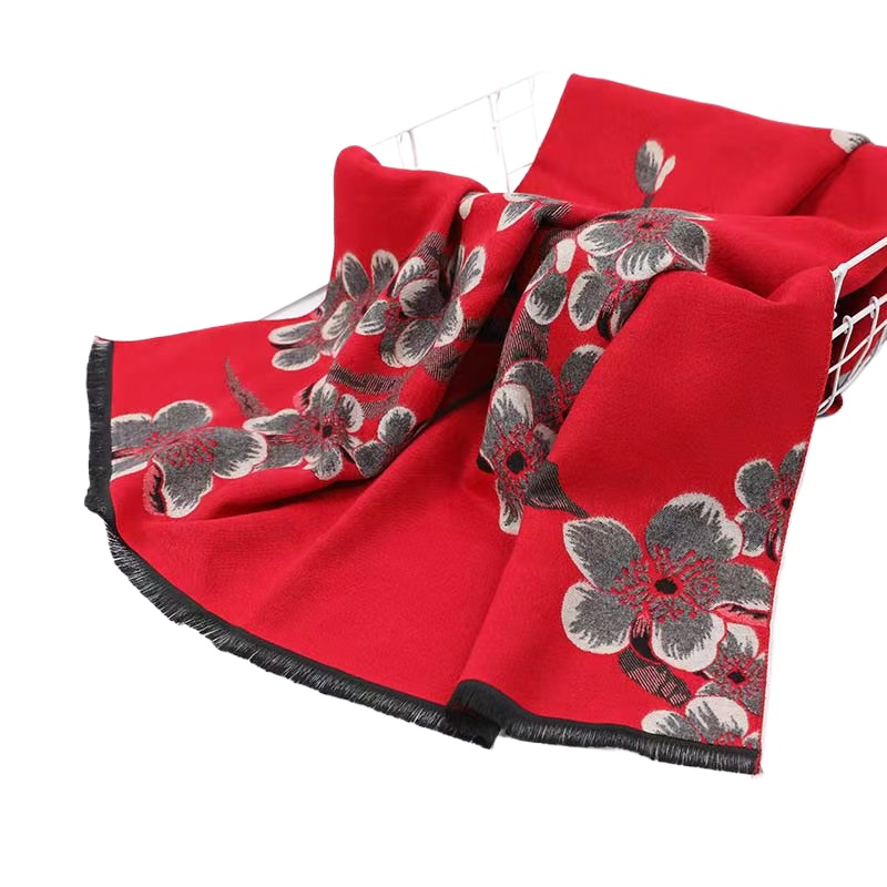 Thickened Cashmere Scarf Summer Air Conditioner Blanket Autumn And Winter Fashion Foreign Style Mother Warm Enlarged Shawl Spring Outside Neck