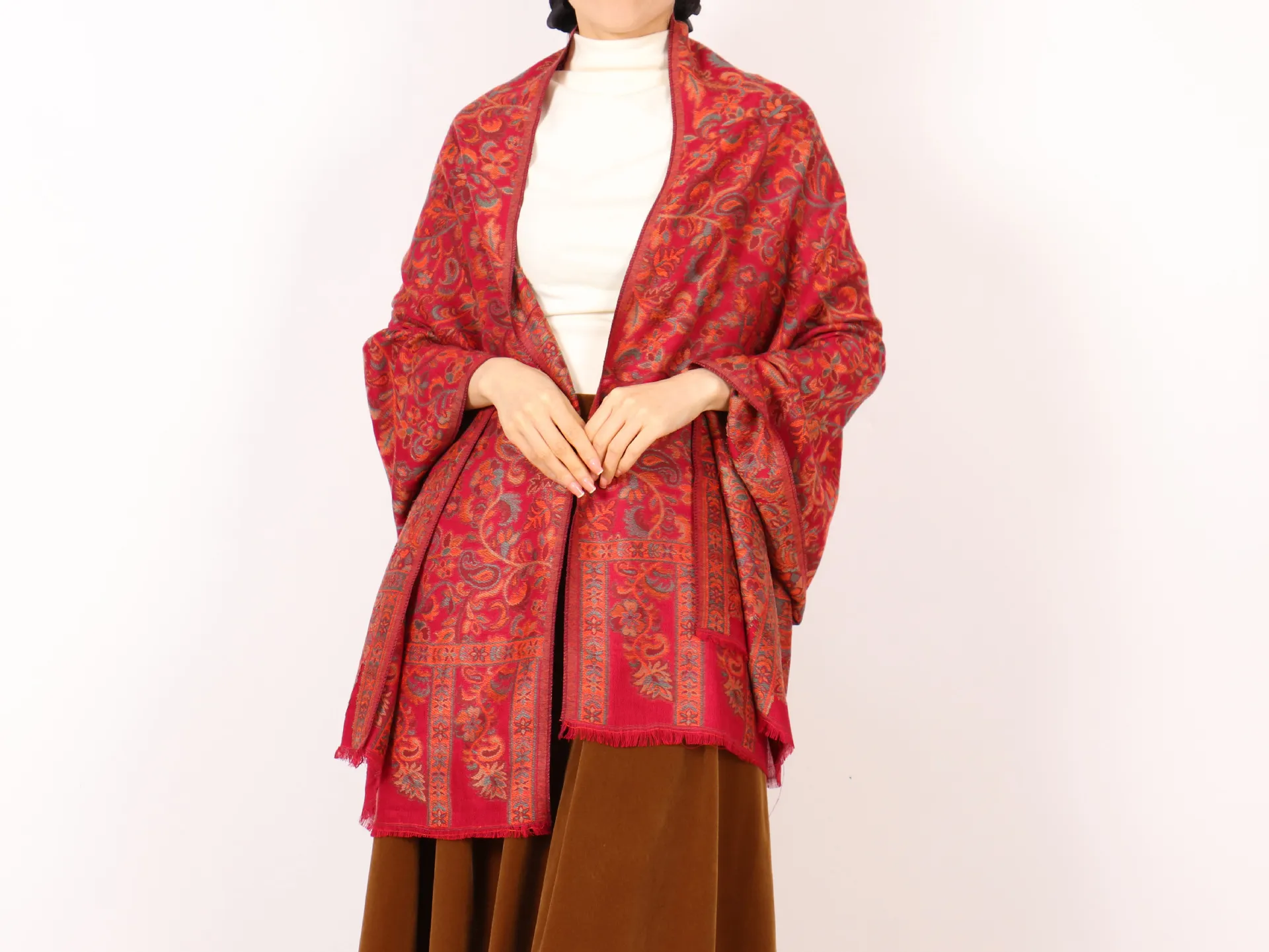 New Kashmir Rectangular Cashew Flower Scarf Men'S And Women'S Warm Spring Man Autumn And Winter Four Seasons Shawl Neck