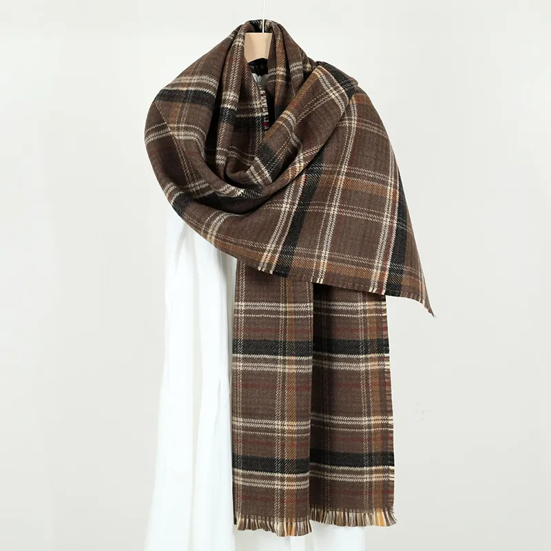 Maillard'S New Autumn And Winter Imitation Cashmere Plaid Warm Couple Versatile Korean Student Minority Gift Plaid