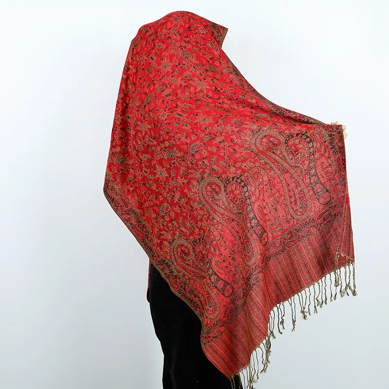 Cross-Border Hot Sale New Cashew Flower Ethnic Style Polyester Long Scarf Women'S Fashion Premium Scarf Versatile Shawl Headscarf